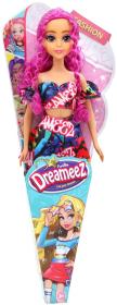 Dreameez mini panenka fashion dlouhé vlasy v kornoutku 4 druhy
