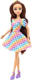 Dreameez mini panenka fashion dlouhé vlasy v kornoutku 4 druhy