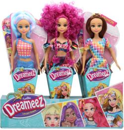 Dreameez mini panenka fashion dlouhé vlasy v kornoutku 4 druhy