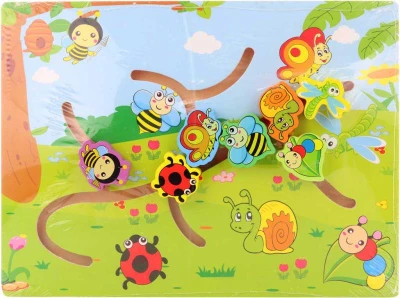 DŘEVO Bludiště dřevěné se zvířátky 30x23cm (dřevěná hračka) DŘEVO Bludiště dřevěné se zvířátky 30x23cm (dřevěná hračka)