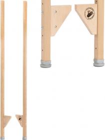 DŘEVO Tabule školní stojanová bílá na psaní fixy / magnetická 2v1