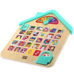 DŘEVO Domeček dřevěný s abecedou