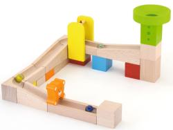 DŘEVO Dráha kuličková dřevěná 49dílků