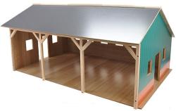 DŘEVO Garáž na traktory farma 55 x 77,5 x 38 cm (dřevěná hračka)