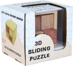 DŘEVO Hlavolam posuvný 3D krychle v krabičce (dřevěná hračka)
