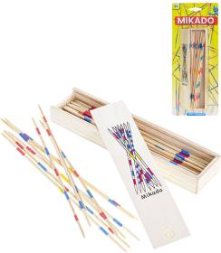 DŘEVO Hra mikádo set 31 tyčinek v krabičce (dřevěná hračka)