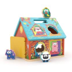 DŘEVO JADORE Vkládačka dřevěný farmářský domeček DŘEVO JADORE Vkládačka dřevěný farmářský domeček