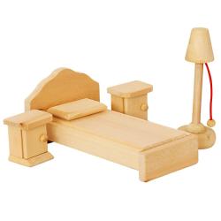 DŘEVO Ložnice nábytek pro panenky (dřevěná hračka)