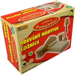 DŘEVO Ložnice nábytek pro panenky (dřevěná hračka)