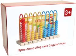 DŘEVO Počítadlo vertikální s početními příklady (dřevěná hračka)