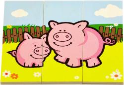 DŘEVO Puzzle 18 ks ZVÍŘÁTKA (dřevěná hračka)