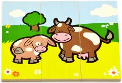 DŘEVO Puzzle 18 ks ZVÍŘÁTKA (dřevěná hračka)