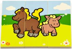 DŘEVO Puzzle 18 ks ZVÍŘÁTKA (dřevěná hračka)