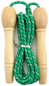 DŘEVO Švihadlo 270cm nastavitelné různé barvy (dřevěná hračka)