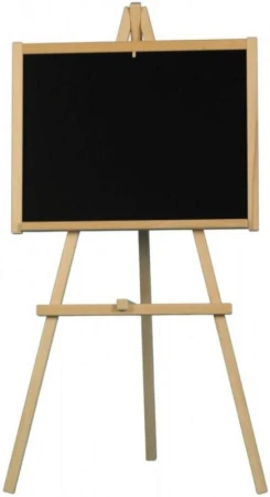 DŘEVO Tabule školní stojanová bílá na psaní fixy / magnetická 2v1