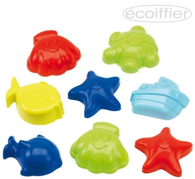 Ecoiffier Baby formičky na písek ocean set 8ks pro miminko Ecoiffier Baby formičky na písek ocean set 8ks pro miminko