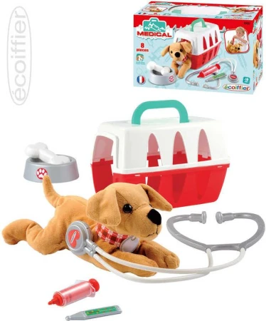 Ecoiffier Baby kufřík pro veterináře set přepravní box s pejskem a lékařskými nástroji Ecoiffier Baby kufřík pro veterináře set přepravní box s pejskem a lékařskými nástroji