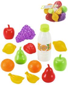 Ecoiffier Baby ovoce a zelenina v síťce makety potravin set 13ks plast