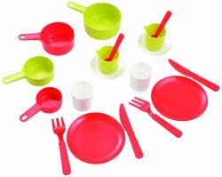 Ecoiffier Dětská sada nádobí set kuchyňský pánev s doplňky PLAST