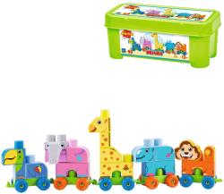 Ecoiffier ECOIFFER Baby kostky Abrick Maxi vláček ZOO (stavebnice) v boxu plast