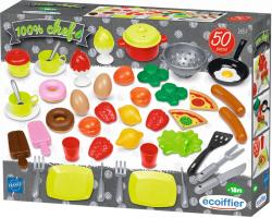 Ecoiffier Kuchyňský baby set dětské nádobí + makety potravin 50ks