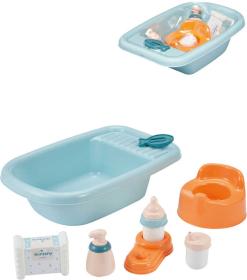 Ecoiffier Vanička s nočníkem a doplňky toaletní baby set pro panenku miminko Ecoiffier Vanička s nočníkem a doplňky toaletní baby set pro panenku miminko