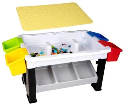 Eddy Toys Dětský stůl na stavění včetně kostek sada 300 ks