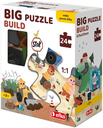 Efko Baby Puzzle BIG Build 68x47cm velké dílky skládačka 24 dílků
