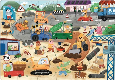 Efko Baby Puzzle BIG Build 68x47cm velké dílky skládačka 24 dílků