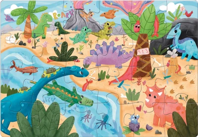 Efko Baby Puzzle BIG Dino 68x47cm velké dílky skládačka 24 dílků