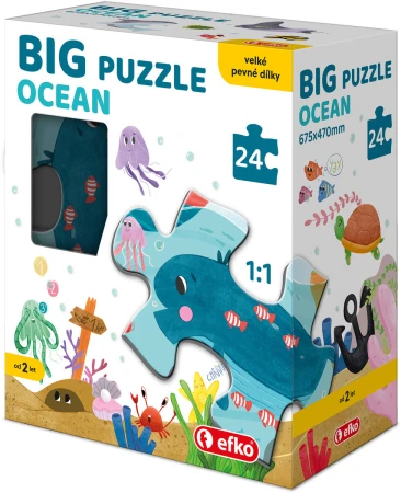 Efko Baby Puzzle BIG Ocean 68x47cm velké dílky skládačka 24 dílků