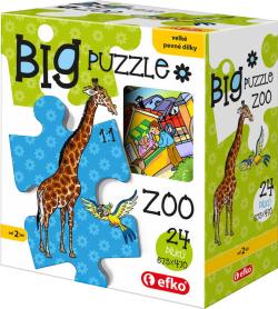 Efko Baby Puzzle BIG V ZOO velké dílky skládačka set 24 dílků 68x47cm v krabici