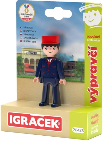 Efko IGRÁČEK MultiGO Výpravčí figurka kloubová na kartě
