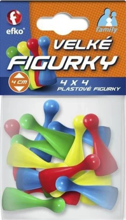 Efko Figurky barevné velké Family doplněk ke společenským hrám set 16ks Efko Figurky barevné velké Family doplněk ke společenským hrám set 16ks
