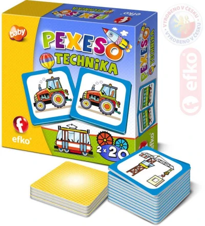 Efko Hra baby pexeso Technika dopravní prostředky (společenská hra) Efko Hra baby pexeso Technika dopravní prostředky (společenská hra)