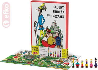 Efko HRA Dlouhý, Široký a Bystrozraký retro edice (společenská hra) Efko HRA Dlouhý, Široký a Bystrozraký retro edice (společenská hra)