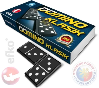 Efko Hra Domino klasik 28 kamenů plast (společenská hra) Efko Hra Domino klasik 28 kamenů plast (společenská hra)