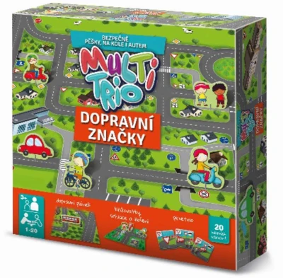 Efko HRA Multitrio Dopravní prostředky soubor her (společenská hra)
