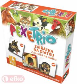Efko Hra naučná Pexetrio Zvířátka na statku (společenská hra)