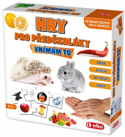 Efko HRA Vnímám to Vzdělávací soubor her pro předškoláky Efko HRA Vnímám to Vzdělávací soubor her pro předškoláky