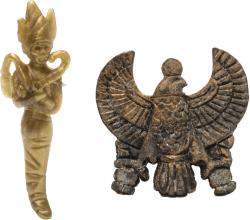 Efko IGRÁČEK Archeolog figurka egyptské vykopávky mumie a soška bůh Hora