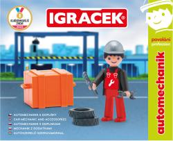 Efko IGRÁČEK Automechanik povolání set figurka kloubová s doplňky