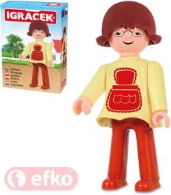 Efko IGRÁČEK Babička figurka 7,5cm rodina v krabičce (stavebnice)