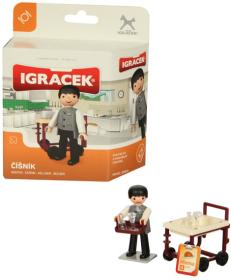 Efko IGRÁČEK Číšník povolání set figurka s doplňky v krabičce Efko IGRÁČEK Číšník povolání set figurka s doplňky v krabičce