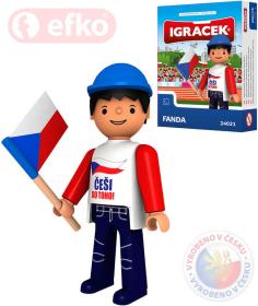 Efko IGRÁČEK Fanda hokejová figurka 7,5cm v krabičce (stavebnice) Efko IGRÁČEK Fanda hokejová figurka 7,5cm v krabičce (stavebnice)
