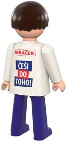 Efko IGRÁČEK Fanoušek Mistrovství světa v hokeji 2024 figurka bílý dres