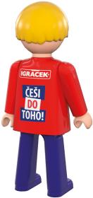 Efko IGRÁČEK Fanoušek Mistrovství světa v hokeji 2024 figurka červený dres