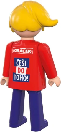 Efko IGRÁČEK Fanynka Mistrovství světa v hokeji 2024 figurka červený dres