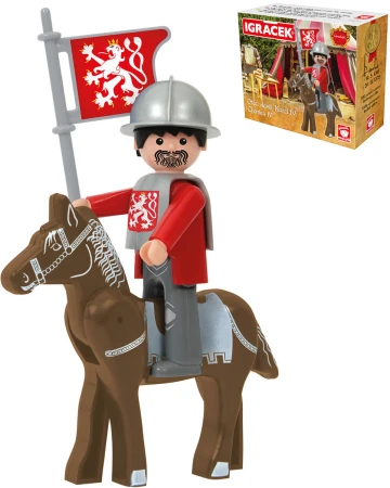 Efko IGRÁČEK Karel IV. Loučeň herní set figurka se zbrojí a koněm