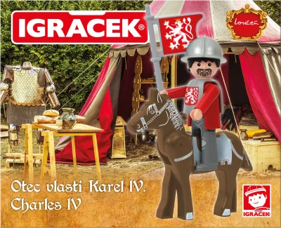 Efko IGRÁČEK Karel IV. Loučeň herní set figurka se zbrojí a koněm